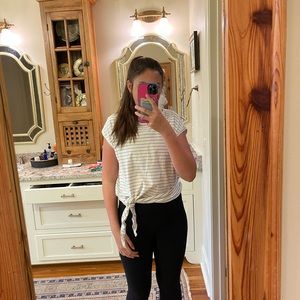 stripes tank with tie